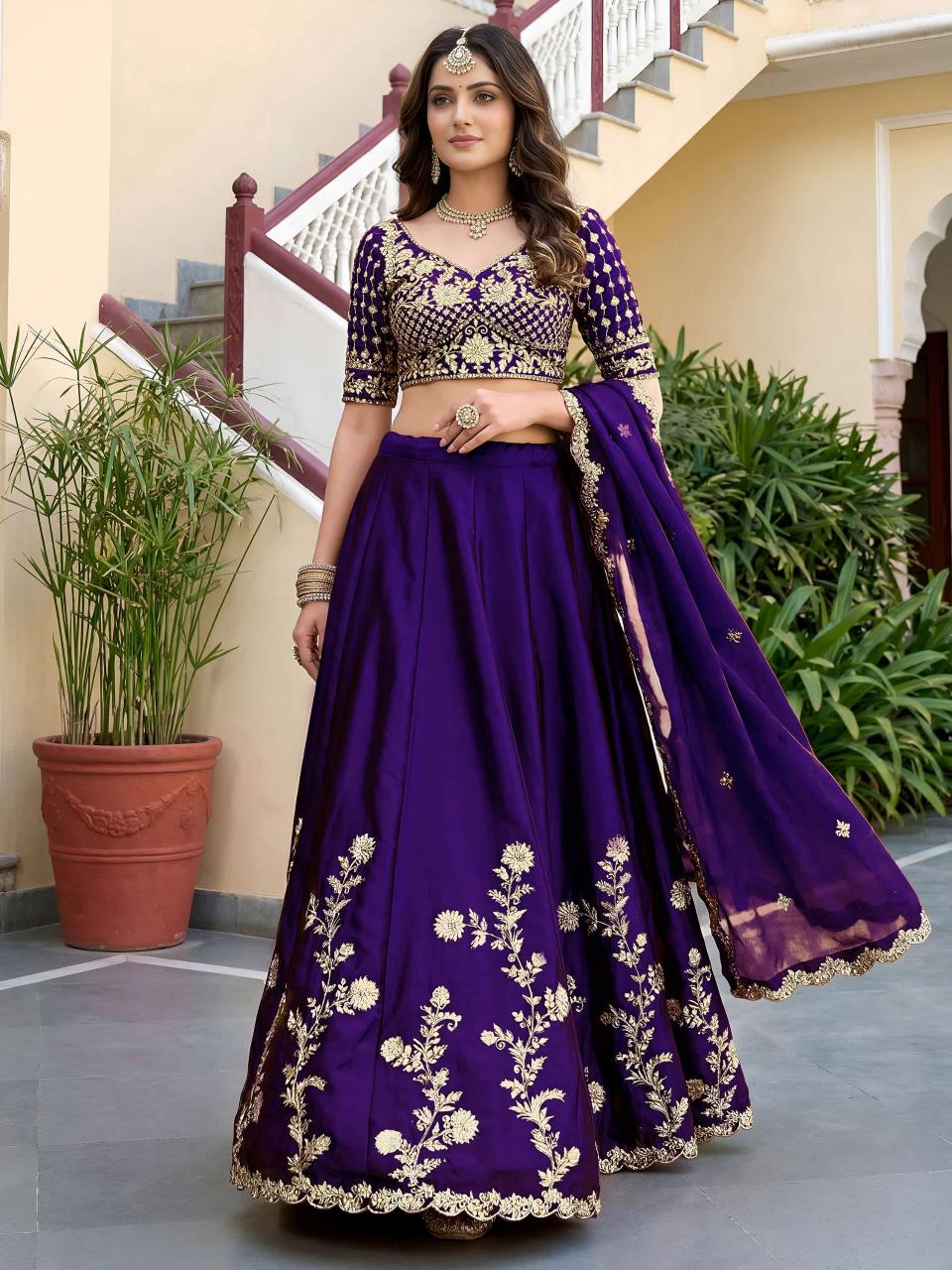 Purple 5135  Latest lehenga choli designs in Punjab